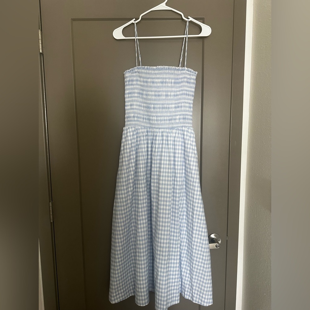 Reformation Kerrie Smocked Midi Dress